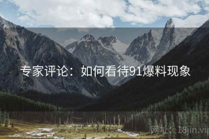 专家评论：如何看待91爆料现象