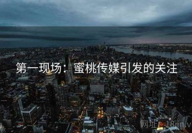 第一现场：蜜桃传媒引发的关注