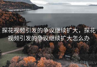 探花视频引发的争议继续扩大，探花视频引发的争议继续扩大怎么办