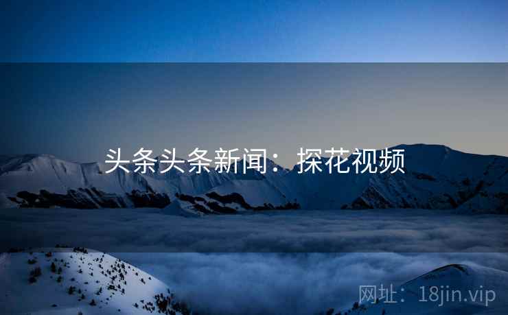 头条头条新闻：探花视频
