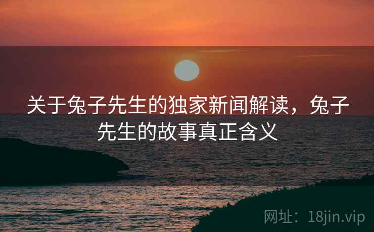关于兔子先生的独家新闻解读，兔子先生的故事真正含义