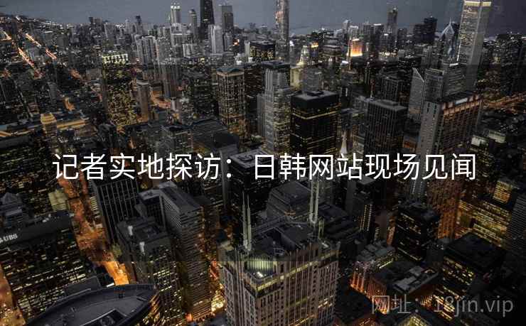 记者实地探访：日韩网站现场见闻